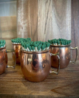 Vintage Copper Matchstick Cup
