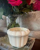 Vintage White Ceramic Planter