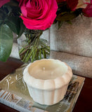 Vintage White Ceramic Planter