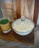 Vintage KIG Clear Lidded Candy Dish