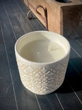 Curated White Ceramic Pot