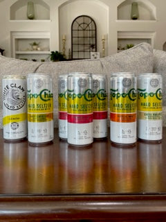 Topo Chico and White Claw can candles